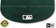 Yankees TEAM-BASIC Dark Green-White Fitted Hat by New Era - 3rd View