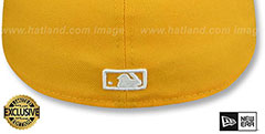 Yankees TEAM-BASIC Gold-White Fitted Hat by New Era - 3rd View