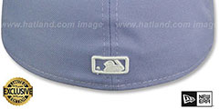 Yankees TEAM-BASIC Lavender-White Fitted Hat by New Era - 3rd View