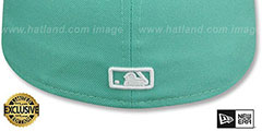 Yankees TEAM-BASIC Mint-White Fitted Hat by New Era - 3rd View