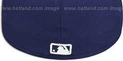 Yankees TEAM-BASIC Navy-White Fitted Hat by New Era - 3rd View