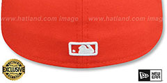 Yankees TEAM-BASIC Orange-White Fitted Hat by New Era - 3rd View