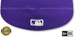 Yankees TEAM-BASIC Purple-White Fitted Hat by New Era - 3rd View