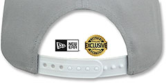 Yankees TEAM-BASIC SNAPBACK Light Grey-White Hat by New Era - 3rd View