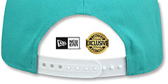 Yankees TEAM-BASIC SNAPBACK Teal-White Hat by New Era - 3rd View