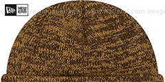 Yankees TONAL TRICK Brown-Wheat Knit Beanie Hat by New Era - 3rd View