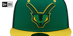 Yard Goats THEME NIGHT Green-Gold Fitted Hat by New Era - 3rd View