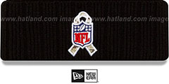 49ers 2021 SALUTE-TO-SERVICE Knit Beanie Hat by New Era - 4th View