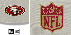 49ers 2023 NFL DRAFT FLEX Stone-Red Hat by New Era - 4th View