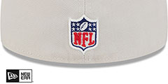 49ers 2024 HISTORIC SIDELINE Stone-Red Fitted Hat by New Era - 4th View