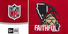 49ers 2024 NFL DRAFT Red Fitted Hat by New Era - 4th View