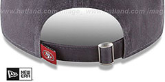 49ers CORE-CLASSIC STRAPBACK Charcoal Hat by New Era - 4th View