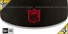 49ers LOW-CROWN ALT 2020 NFL VIRTUAL DRAFT Black Fitted Hat by New Era - 4th View