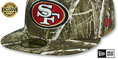 49ers NFL TEAM-BASIC Realtree Camo Fitted Hat by New Era - 4th View