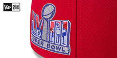 49ers SUPER BOWL LVIII Red Fitted Hat by New Era - 4th View