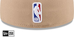 76ers 2024 NBA DRAFT Camel-Royal Fitted Hat by New Era - 4th View