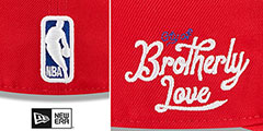 76ers 22-23 ALTERNATE CITY-EDITION Fitted Hat by New Era - 4th View