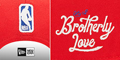 76ers 22-23 ALTERNATE CITY-EDITION SNAPBACK Hat by New Era - 4th View