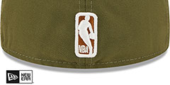 76ers 2T COLOR PACK Olive-Tan Fitted Hat by New Era - 4th View