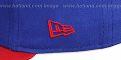 76ers CHALK-UP HERO SNAPBACK Royal-Red Hat by New Era - 4th View