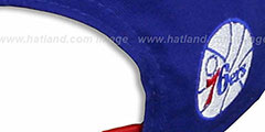 76ers TEAM-HERO SNAPBACK Royal Hat by New Era - 4th View