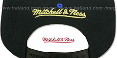 76ers TRIPLE STACK SNAPBACK Royal-Black Hat by Mitchell and Ness - 4th View