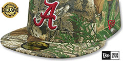 Alabama NCAA TEAM-BASIC Realtree Camo Fitted Hat by New Era - 4th View