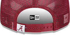 Alabama TEAM-BASIC TRUCKER SNAPBACK Burgundy Hat by New Era - 4th View