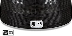 Angels BATTING PRACTICE TRUCKER Black-White Fitted Hat by New Era - 4th View