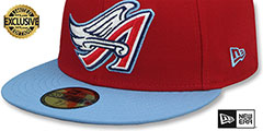 Angels COOPERPACK Red-Sky Fitted Hat by New Era - 4th View