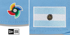 Argentina 2023 WBC GAME White-Sky Hat by New Era - 4th View