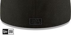 Astros BLACKOUT Fitted Hat by New Era - 4th View