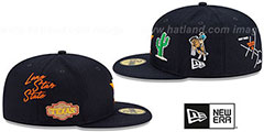 Astros CITY TRANSIT Navy Fitted Hat by New Era - 4th View