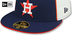 Astros COOPERSTOWN PINWHEEL Navy-White Fitted Hat by New Era - 4th View