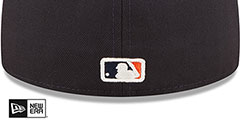 Astros FLORAL WATERCOLORS Navy Fitted Hat by New Era - 4th View