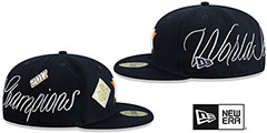 Astros HISTORIC CHAMPIONS Navy Fitted Hat by New Era - 4th View