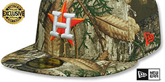 Astros MLB TEAM-BASIC Realtree Camo Fitted Hat by New Era - 4th View