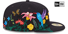 Astros SIDE-BLOOM Navy Fitted Hat by New Era - 4th View