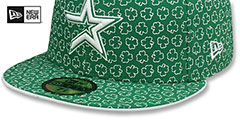 Astros ST PATS FLOCKING Kelly Fitted Hat by New Era - 4th View