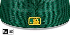 Athletics BATTING PRACTICE TRUCKER Green Fitted Hat by New Era - 4th View