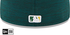 Athletics 2023 CLUBHOUSE Heather Green Fitted Hat by New Era - 4th View