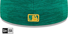 Athletics 2024 ONFIELD CLUBHOUSE Heather Green Fitted Hat by New Era - 4th View