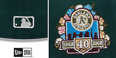 Athletics BOTANICAL SIDE-PATCH Green Fitted Hat by New Era - 4th View