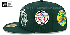 Athletics EVOLUTION-PATCHES Green Fitted Hat by New Era - 4th View