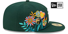 Athletics GROOVY Green Fitted Hat by New Era - 4th View