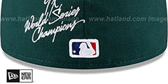 Athletics WORLD SERIES CHAMPS ELEMENTS Green Fitted Hat by New Era - 4th View