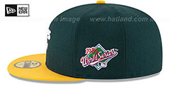 Athletics WORLD SERIES SIDE PATCH Fitted Hat by New Era - 4th View