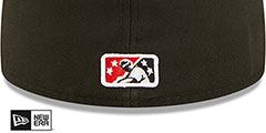 Barons MILB ONFIELD HOME Black Fitted Hat by New Era - 4th View