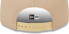 Baysox COPA SNAPBACK Tan-Teal Hat by New Era - 4th View