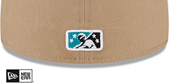 Baysox COPA Tan-Teal Fitted Hat by New Era - 4th View